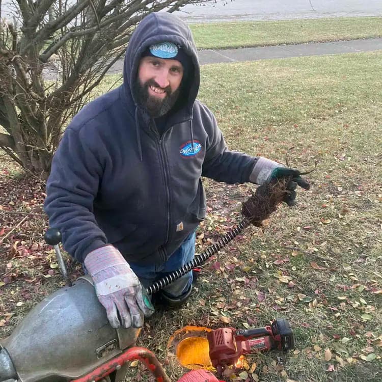 Reid & Pederson tech working in Crete, IL.