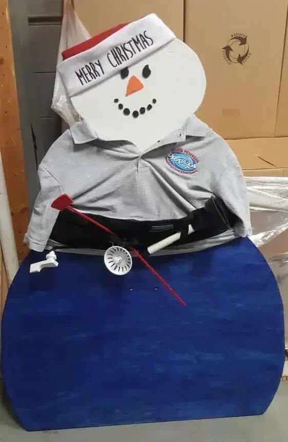 Homemade Snowman