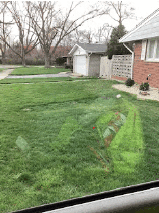 homewood, il front yard after sewer rodding service