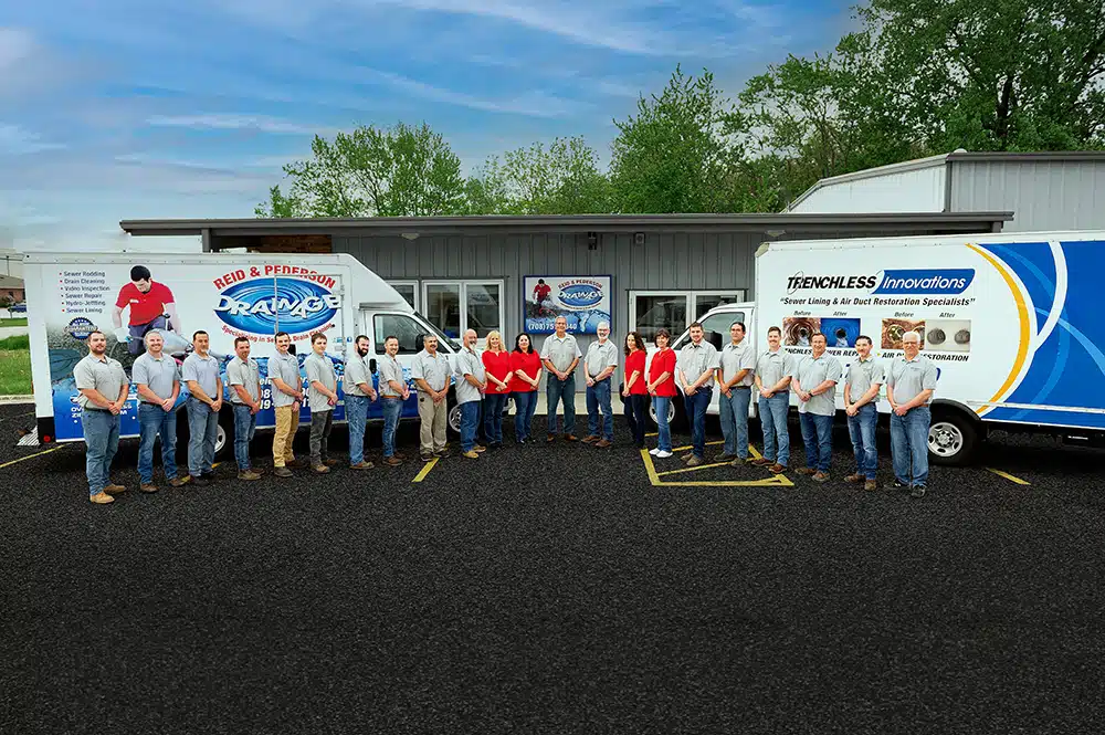 Reid & Pederson Drainage team in front of office