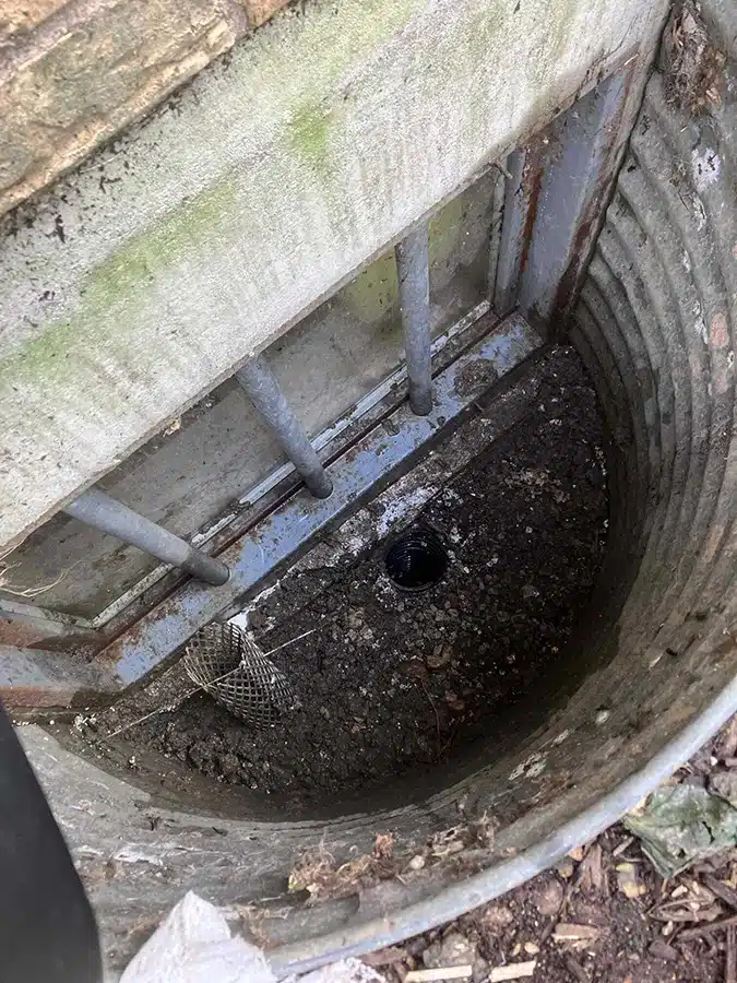 window well around a basement window in crete il