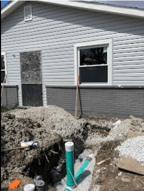 Sewer Line Repair & hydro-jetting with Excavation and PVC Installation