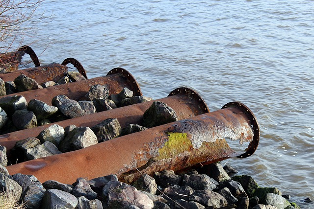 wastewater leaving water treatment plant